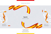 Spain flag ribbon vector, a Templates & Theme by Simbos (Thumbnail 9 of 9)