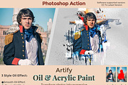 Artify Oil & Acrylic Paint Ps Action, an Action Add-On by Studio Retouch (Thumbnail 1 of 14)