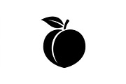 Peach Fruit Silhouette Collection, an Object Graphic by Creativeshirt (Thumbnail 3 of 3)