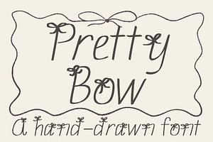 Pretty Bow Coquette Font