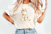 Neutral Unicorn Clipart, an Illustration by Watercolor design (Thumbnail 5 of 12)