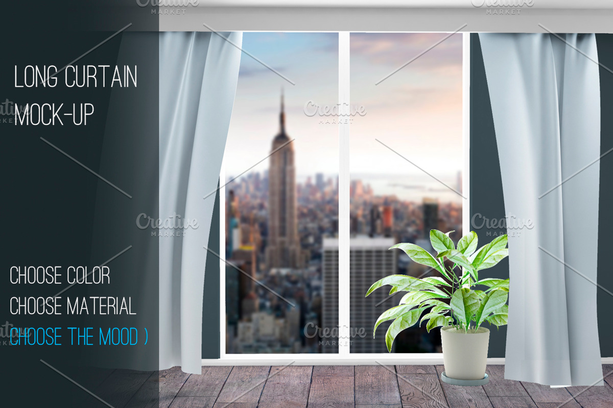 Curtain Mock-up, a Product Mockup by zeffir (Photo 1 of 3)