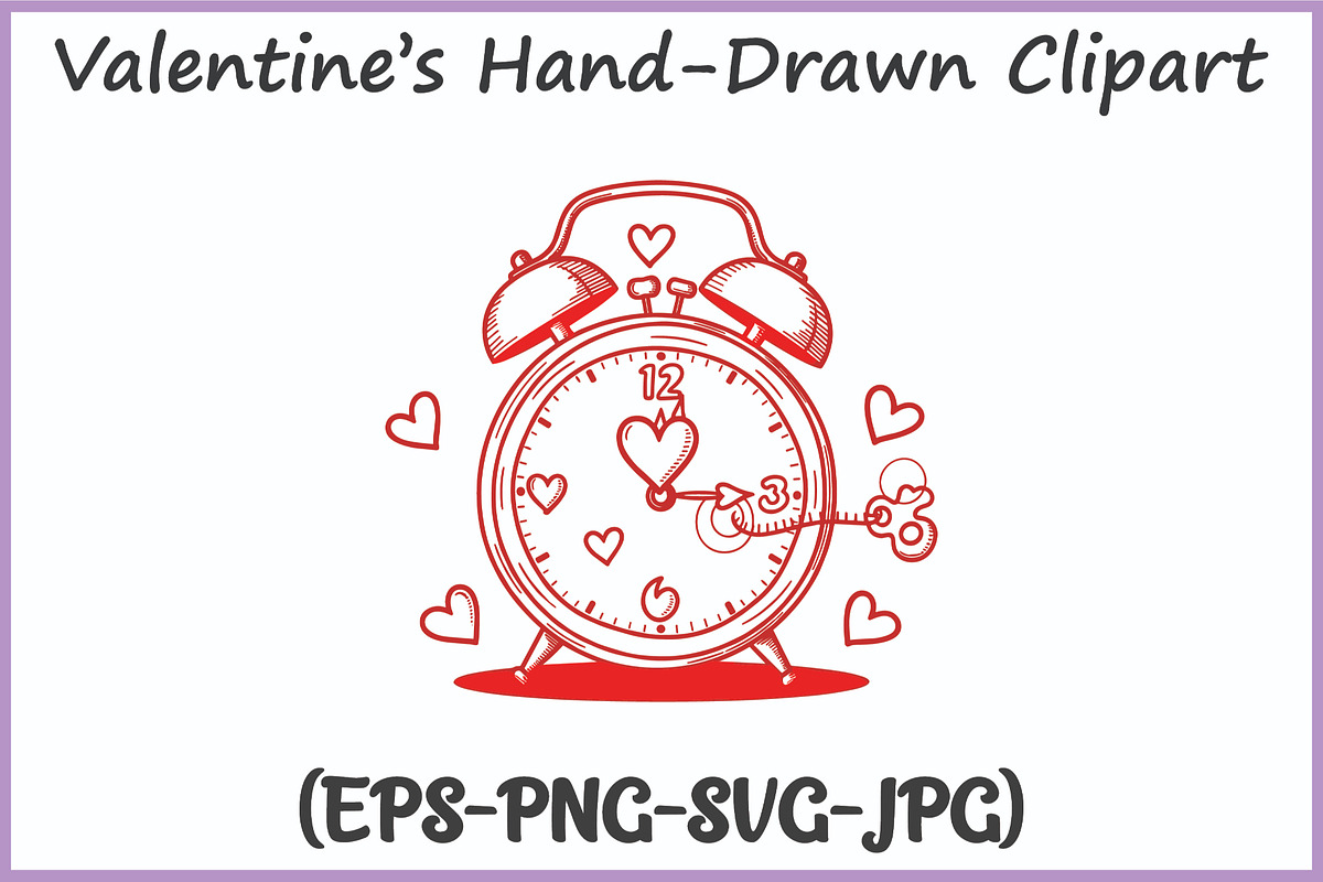 Whimsical Hand-Drawn Valentine SVG, a Seasonal Illustration by Gfx Expert Team (Photo 14 of 15)