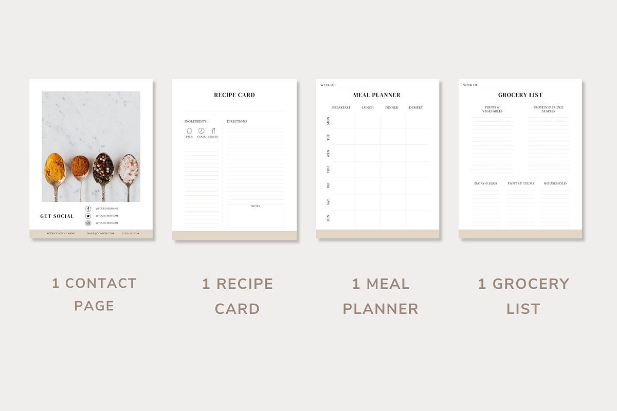 Recipe Book Template CANVA, a Templates & Theme by OrganizationOasisRo (Photo 6 of 10)