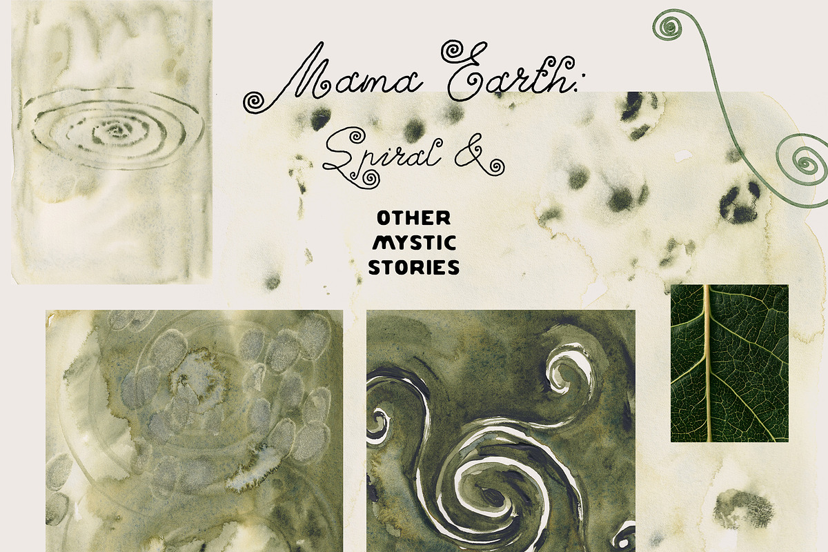 MAMA EARTH Mystic Spiral Textures, an Object Graphic by Lana Elanor (Photo 5 of 17)