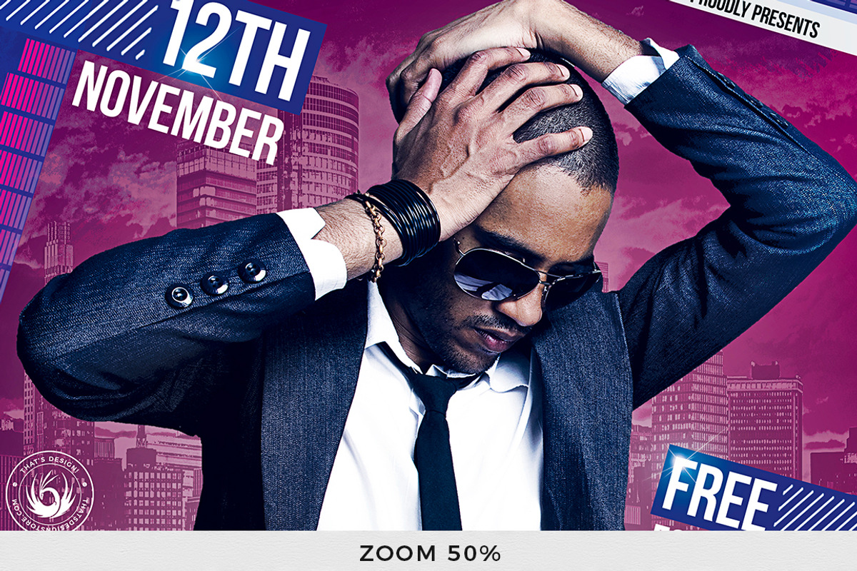 DJ Guest Flyer Template V1, a Poster Template by ThatsDesignArt (Photo 7 of 8)
