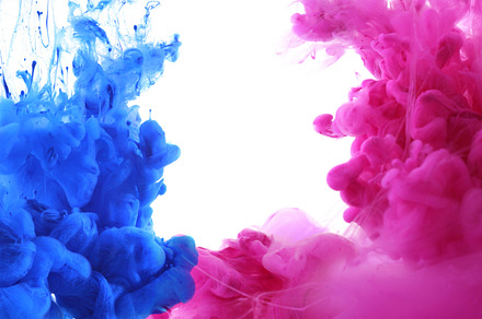 Acrylic colors and ink in water., a Background Photo by Liliia Rudchenko