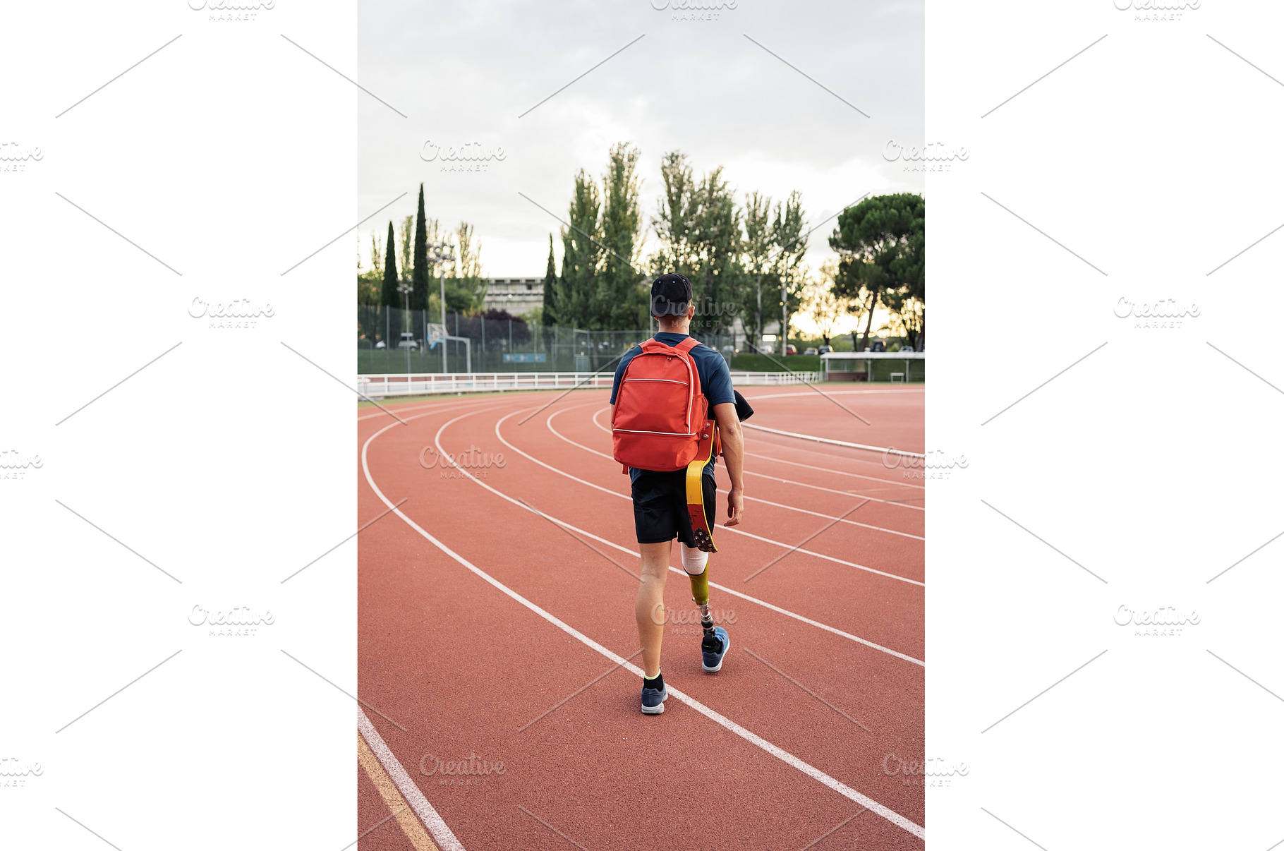Back View Disabled Man Athlete, a Sports & Recreation Photo by nunezimage