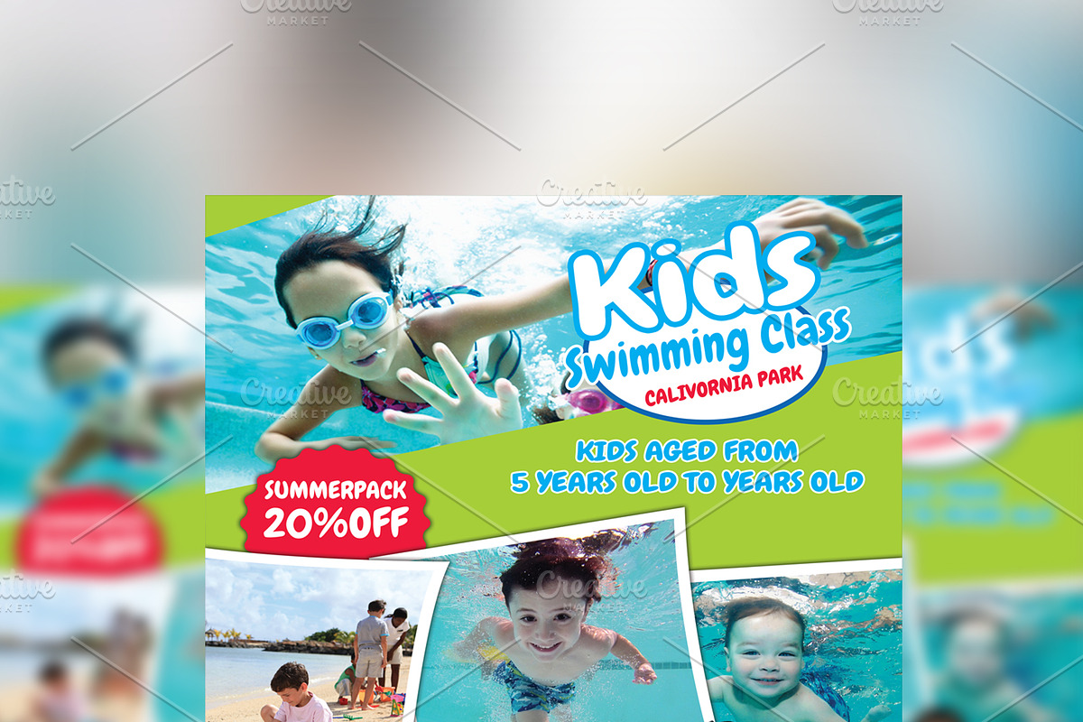 Kids Activities Flyer Template, a Flyer Template by Design_Creator