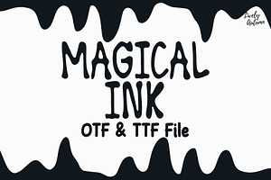 Magical Ink | handwriting font, a Handwritten Font by LivelyAutumn11.11