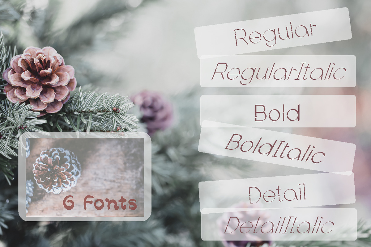 Christmas Snowflake Sans Serif Font, a Sans Serif Font by Yiru Chen Studio (Photo 2 of 15)