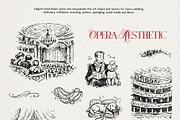 Opera Aesthetic: Vector Line Art, a Decorative Illustration by divanovskaya_nv (Thumbnail 2 of 19)