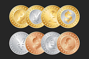 40 coins collection, a Solid Icon by Iryna Denysova (Thumbnail 1 of 6)