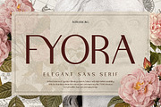 Fyora Elegant Sans Serif Font, a Font by Vadovastd (Thumbnail 1 of 8)
