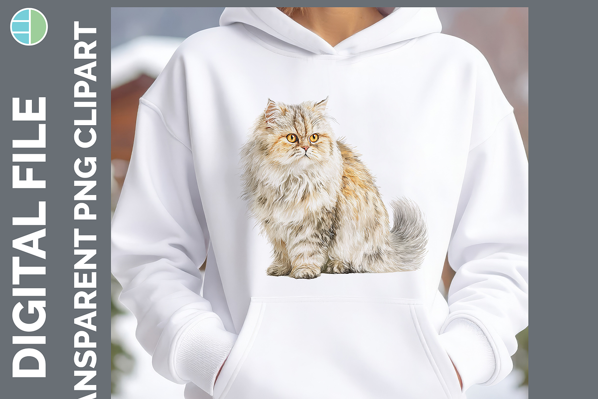Cat Breed Clipart Bundle, 24 PNGs, an Animal Illustration by Enliven Designs (Photo 4 of 8)