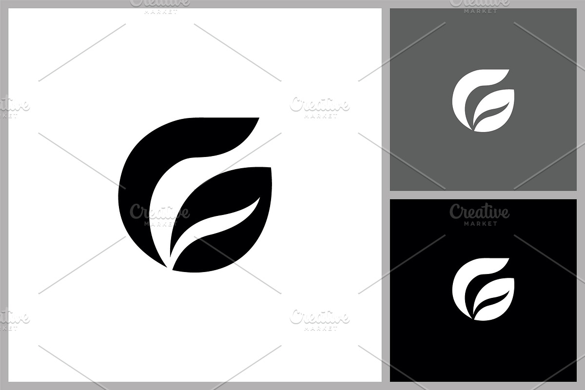 Abstract Letter G Leaf Logo for Eco, a Branding & Logo Template by quadrazo