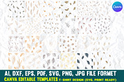 Leaves Pattern Embroidery Design SVG, a Pattern Graphic by VectorArtPrintableDesign (Thumbnail 1 of 3)