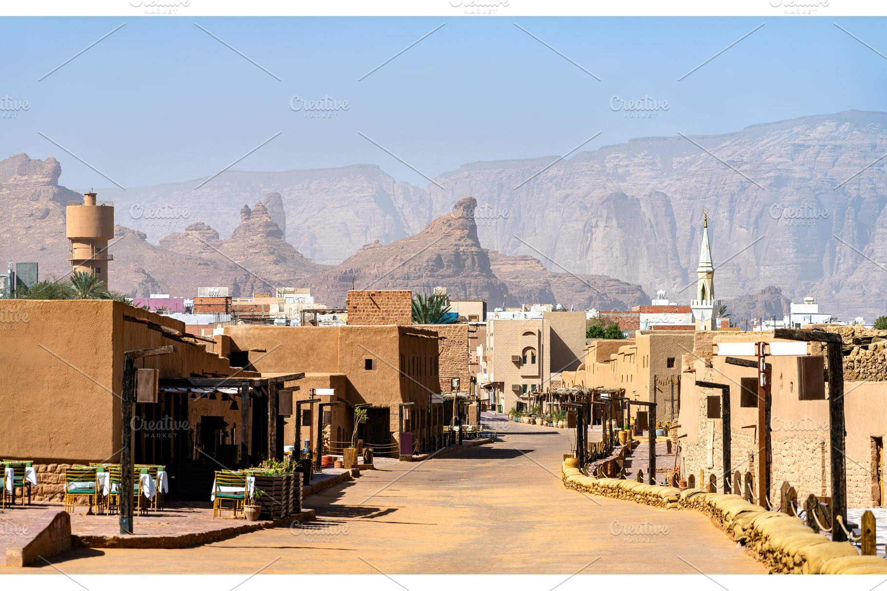 Street of AlUla Old Town in Saudi Arabia, an Architecture Photo by Leonid Andronov