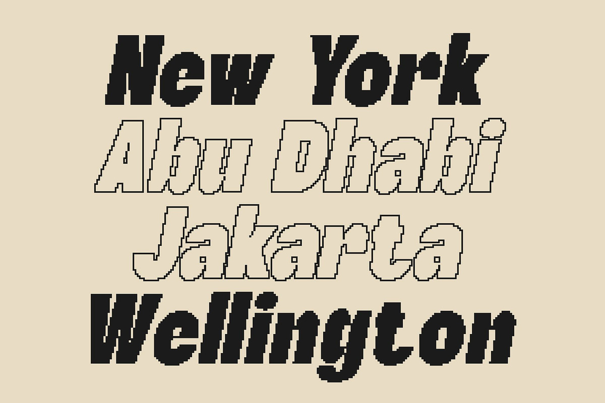 Gefarin Pixel, a Sans Serif Font by Craft Supply Co. (Photo 6 of 8)