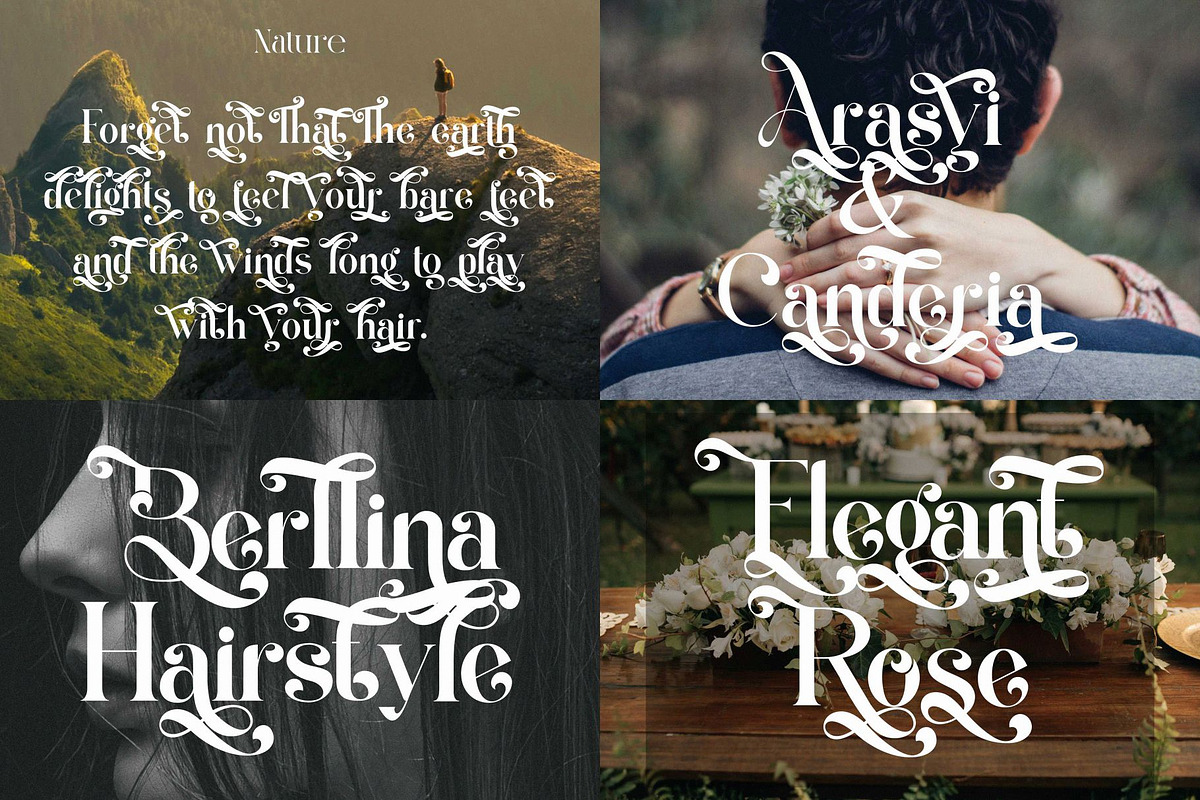 Elegant Ligature Serif  Font Bundle, a Serif Font by Alfinart (Photo 8 of 16)