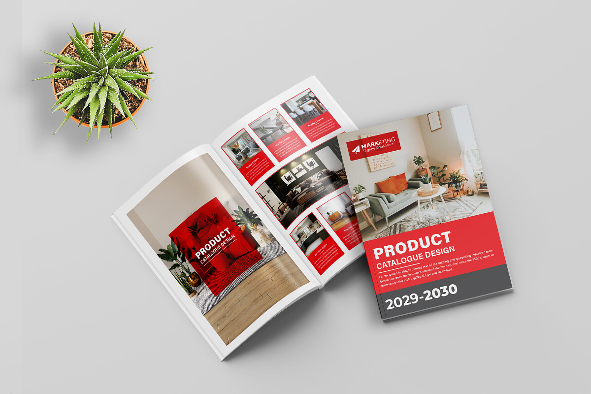 Product catalog design template, a Brochure Template by Graphiexperto