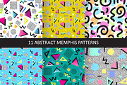 11 abstract memphis patterns, a Pattern Graphic by natsa (Thumbnail 1 of 6)