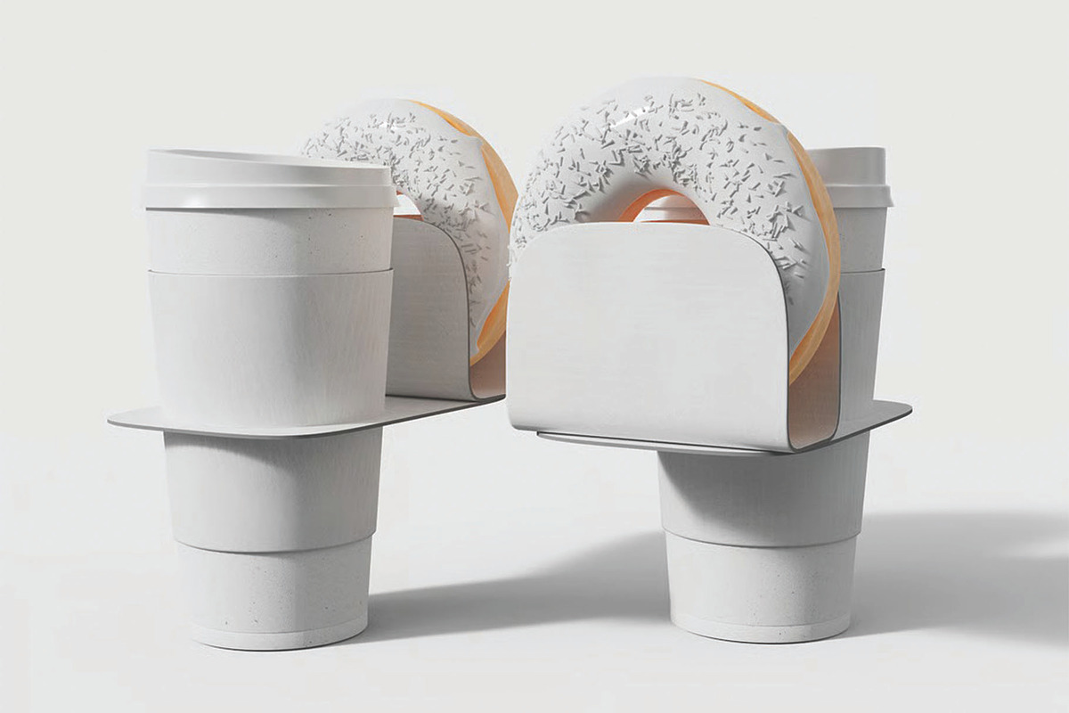 Take away Coffee Cups Mockup, a Cups & Container Mockup by skybluecreative (Photo 2 of 3)