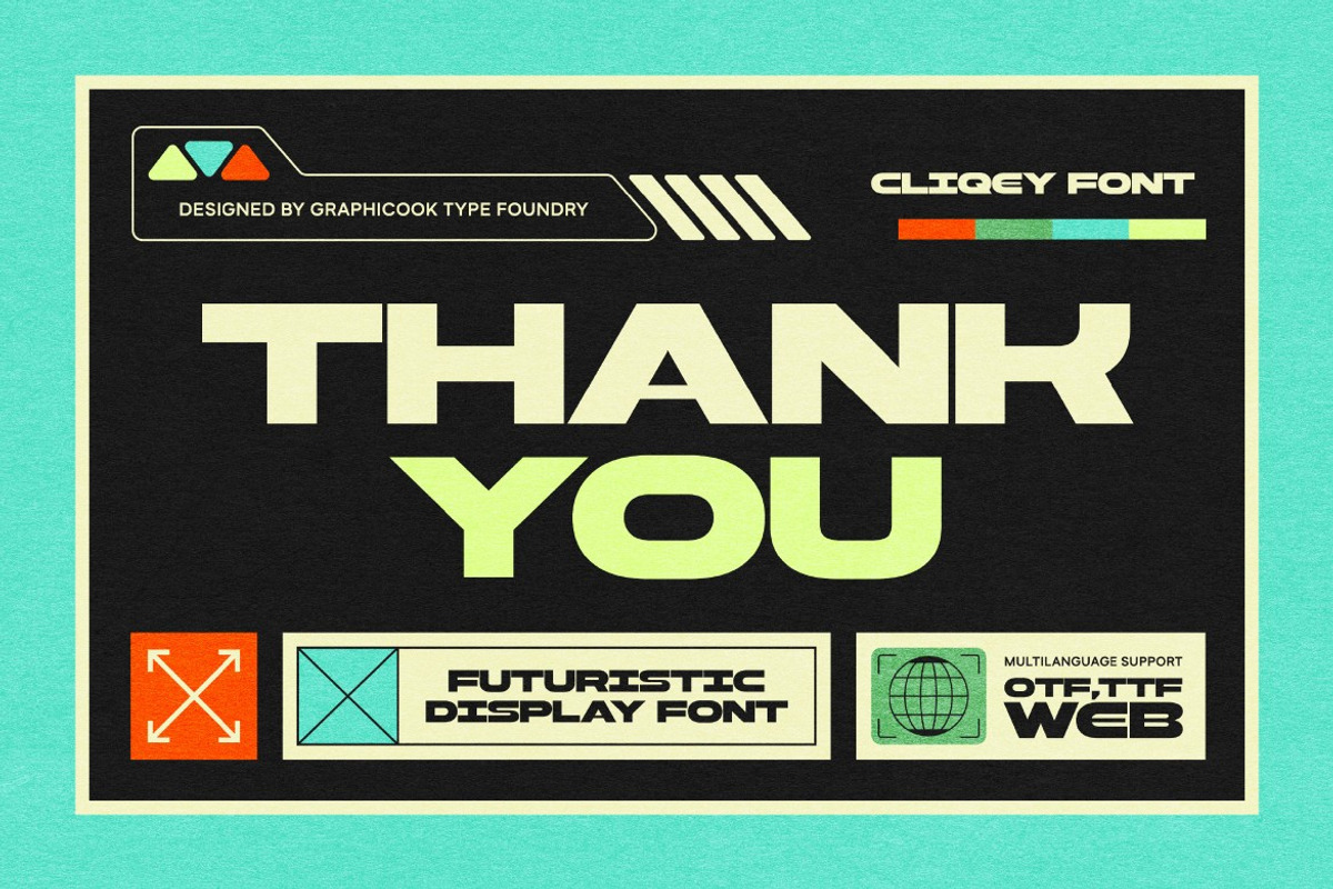 Cliqey, a Sans Serif Font by graphicook (Photo 10 of 10)