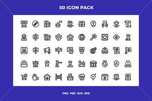 Human rights icons, an Outline Icon by Wencory