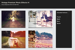 Vintage Premium Photo Effects #1