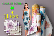 Flowers fluid art set., a Pattern Graphic by Digital illustration shop (Thumbnail 1 of 11)