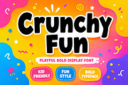 Crunchy Fun, a Slab Serif Font by Wow Magic (Thumbnail 1 of 4)