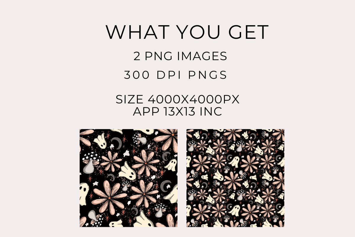 Halloween Ghost Seamless Pattern PNG, an Illustration by Anca Digital Vibe (Photo 4 of 6)