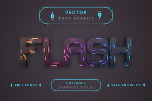 Cyber Cable - Editable Text Effect