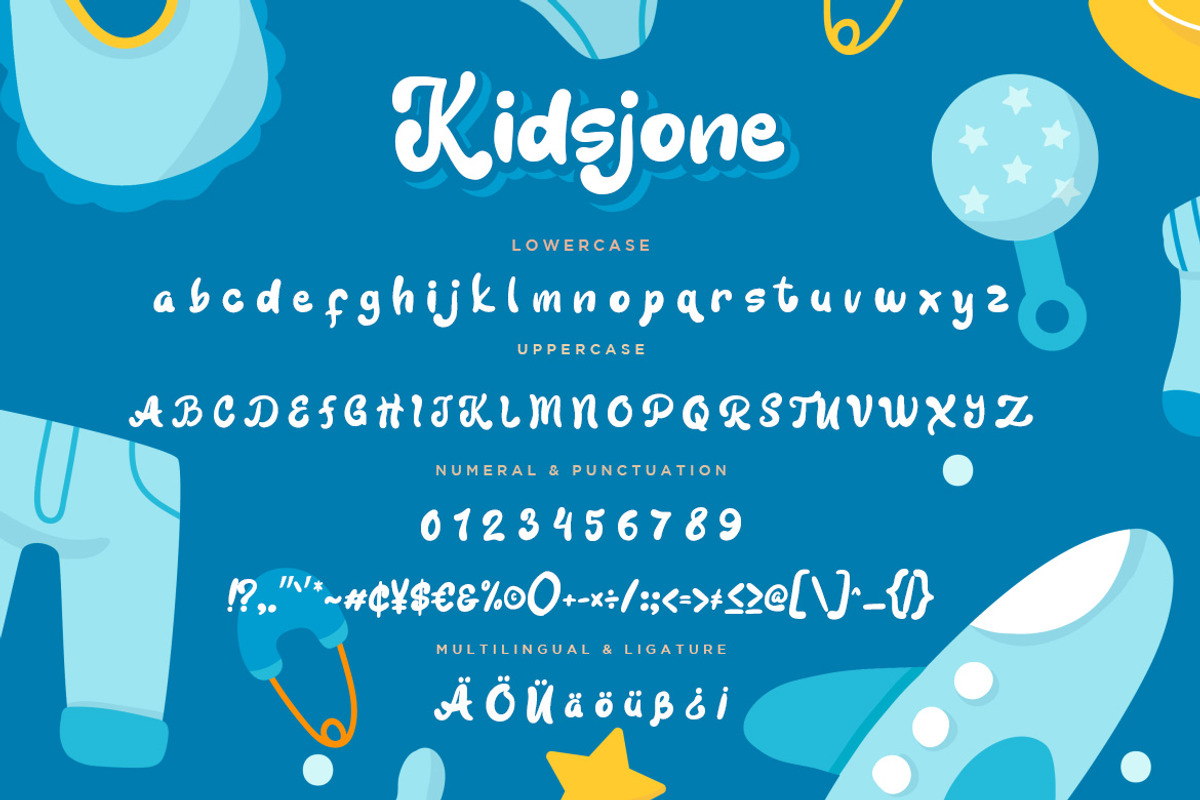 Kidsjone Fun Advertisement Font preview 7