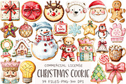 Christmas Cookie Clipart, an Illustration by OK Design (Thumbnail 1 of 5)