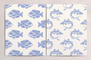 Undersea world seamless patterns, a Pattern Graphic by Anatartan Design (Thumbnail 6 of 7)