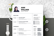Vol.35 Resume & CV Template, a Resume Template by Hito Graphic (Thumbnail 2 of 8)