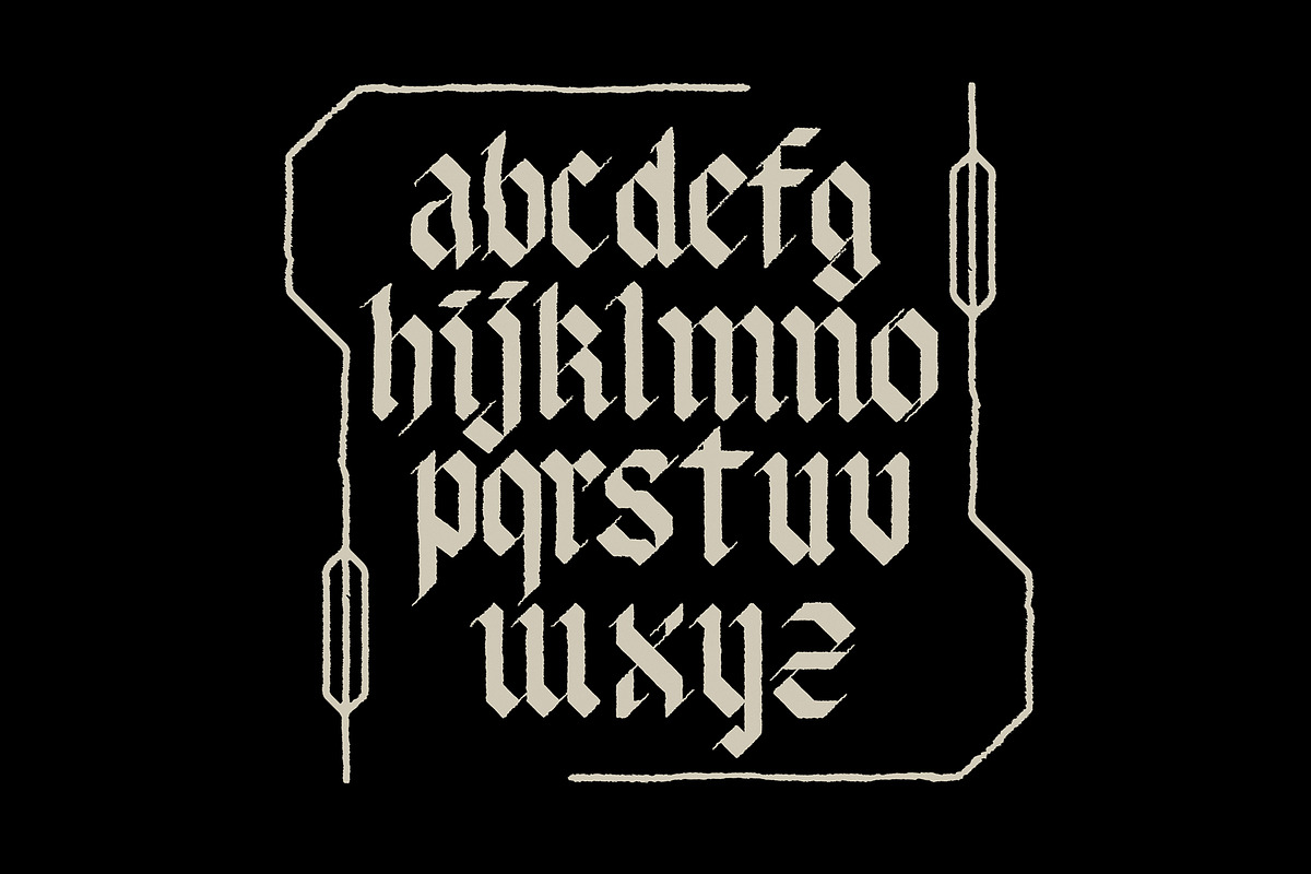Scimitar | Blackletter Display Font, a Blackletter Font by Mad Supply (Photo 6 of 9)