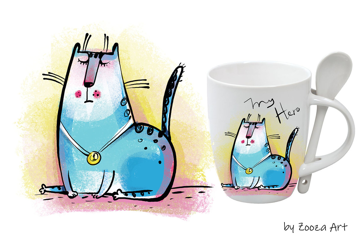 Wild Wild Cat - 14 illustrations, an Illustration by Zooza Art (Photo 14 of 15)