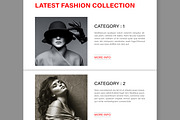 Fashion Email Newsletter Layout, an UI Kit Template by MightyDesign (Thumbnail 3 of 8)