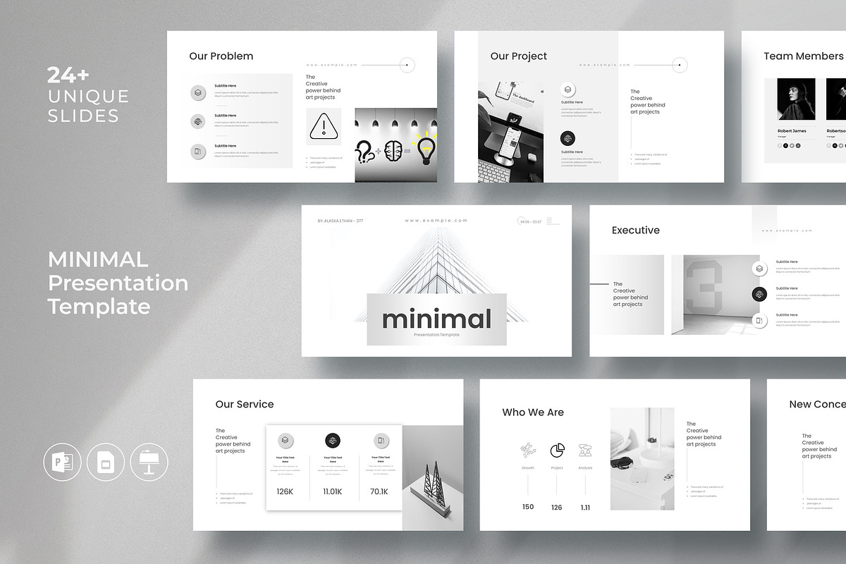 Minimal PowerPoint Presentation Temp