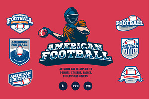 American Football badge BUNDLE
