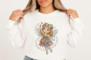 Cute Fairy Girl Sublimation Design, an Illustration by designcity5 (Thumbnail 3 of 4)