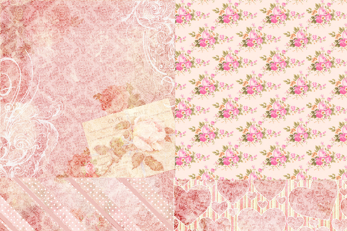 My Romance Digital Paper Pack -14 preview 3