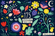 Midnight Garden Graphic Collection, a Pattern Graphic by rouxsupplyco (Thumbnail 9 of 12)