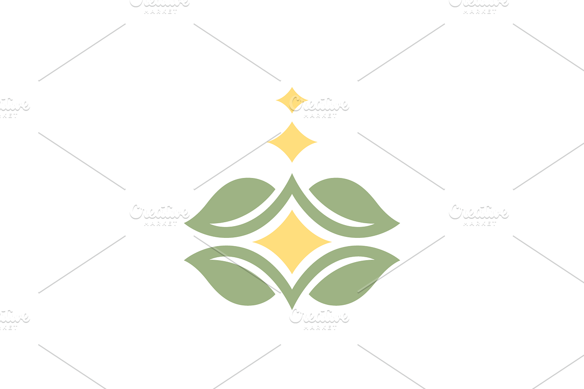 organic agriculture eco flat logo, a Branding & Logo Template by devastd