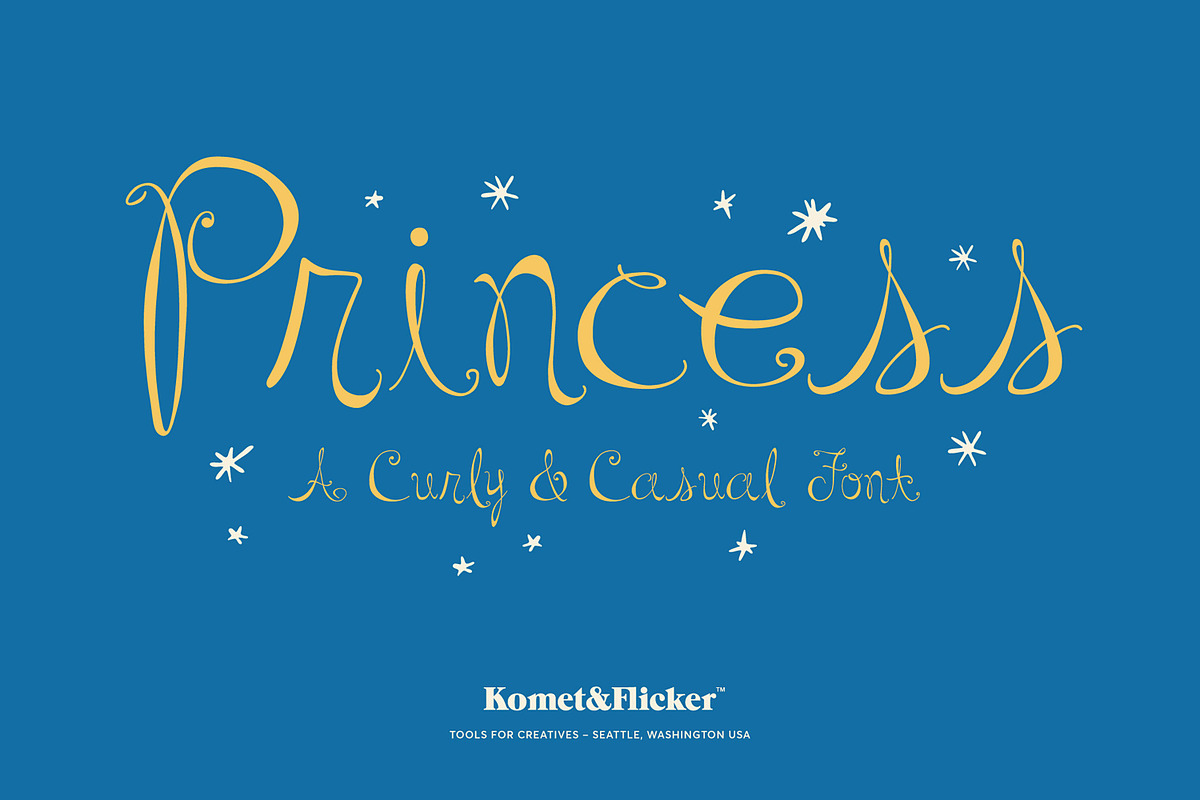 Princess - A Curly & Casual Font