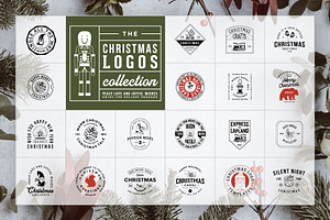 50 Retro Modern Christmas Logos, a Branding & Logo Template by Graphicdome