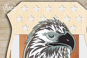 Eagle Multilayer Wall Decor,Cut File, a Templates & Theme by LaserCutano (Thumbnail 3 of 7)